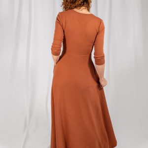 Mumbai Maxi Dress  - Sandstone Rib Knit - Image 8