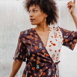 Brea Wrap Dress - Botanical Mix - Image 2