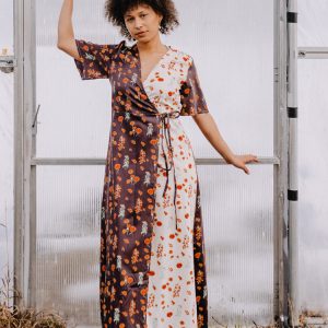 Brea Wrap Dress - Botanical Mix - Image 1