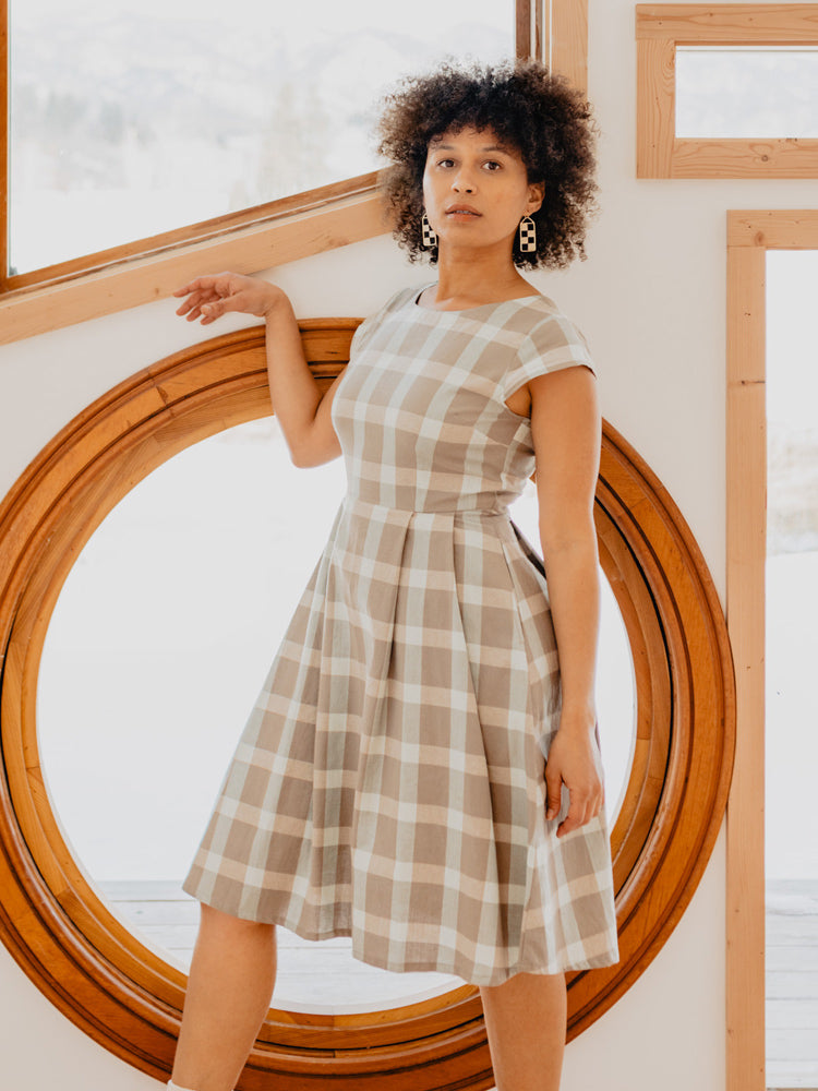Devonshire Dress - Sterling Plaid - Image 2