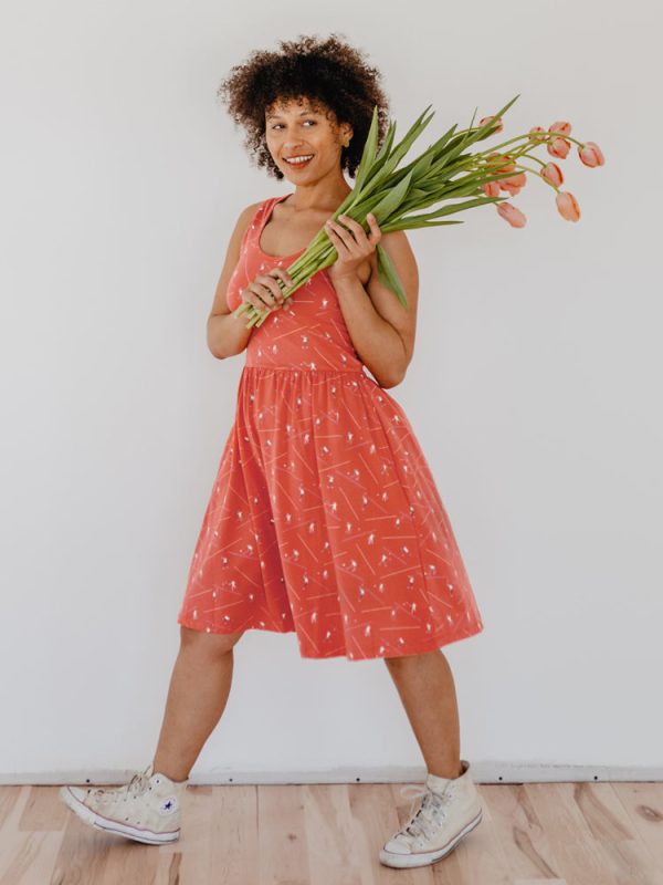 Summer Sonnet Dress - Badminton Melon - Image 2