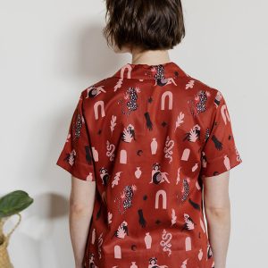 Camp Shirt - Modern Objects Cranberry - Image 2