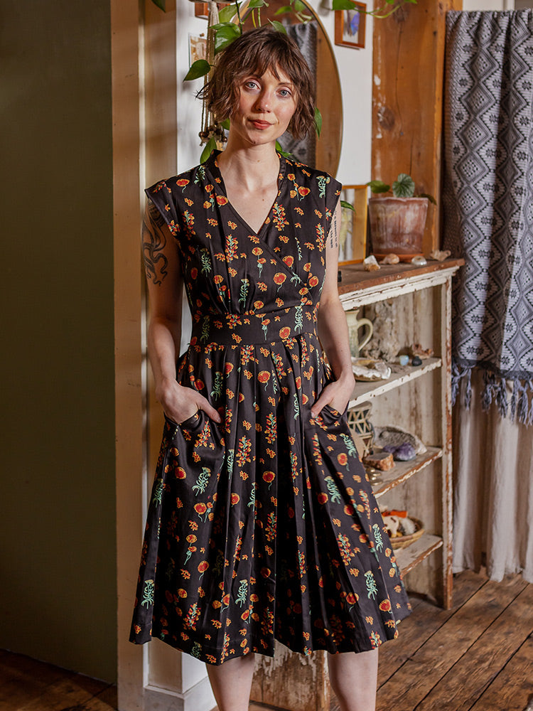 Lucille Dress - Botanical Dusk - Image 1