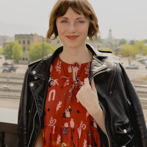 Adelaide Tiered Mini Dress - Modern Objects Cranberry - Image 6