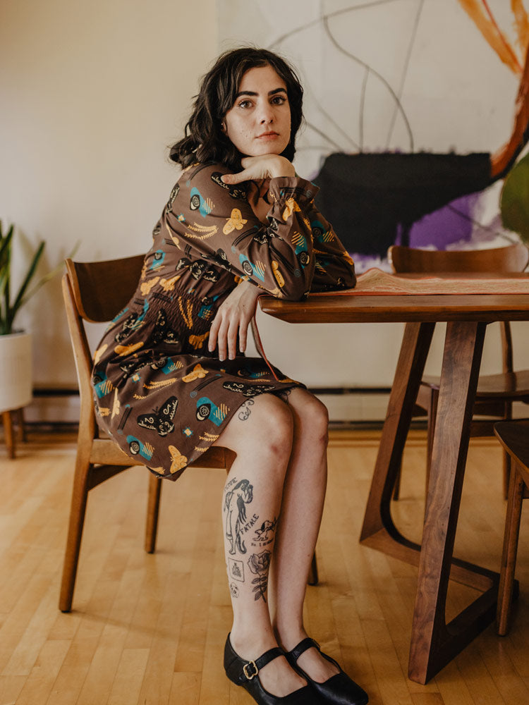 Juliet Mini Dress - Autumn Quilt - Image 1