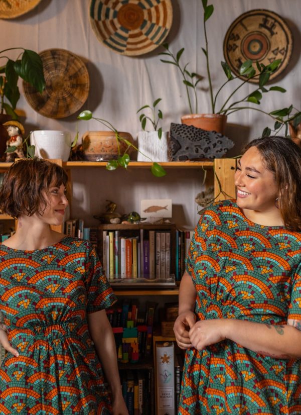 Artsy Traveler Midi Dress - Mosaic Fan - Image 7