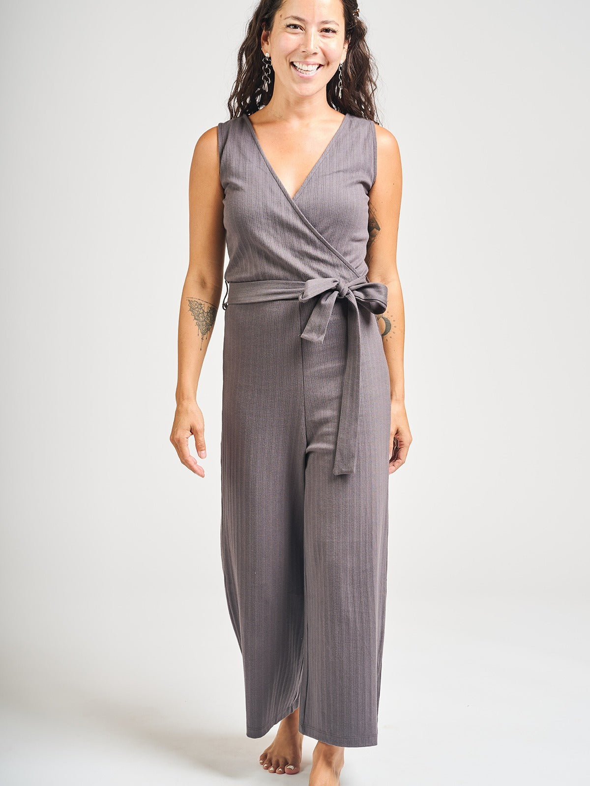 Rita Jumpsuit - Shale Rib Knit - Image 5