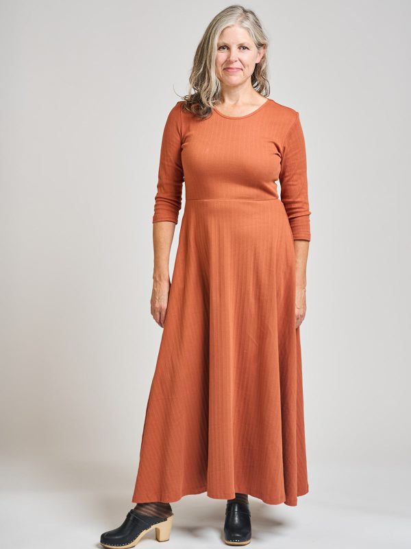 Mumbai Maxi Dress  - Sandstone Rib Knit - Image 5