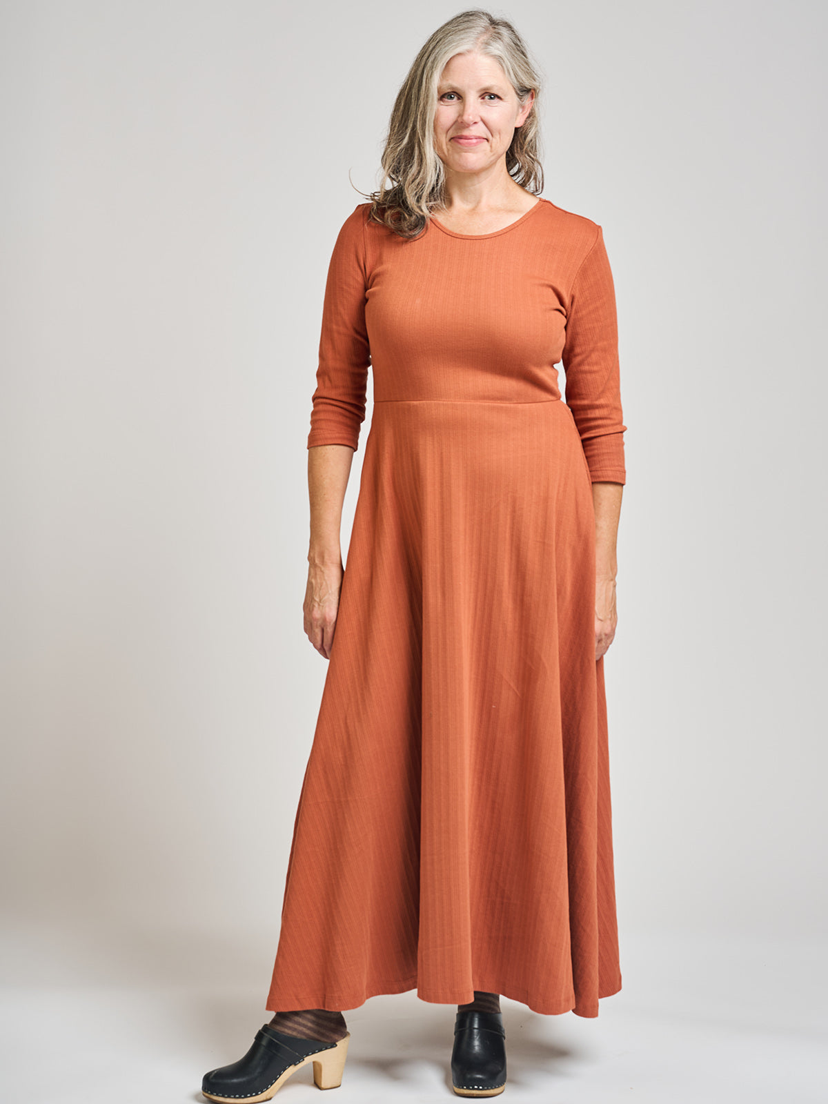 Mumbai Maxi Dress  - Sandstone Rib Knit - Image 5