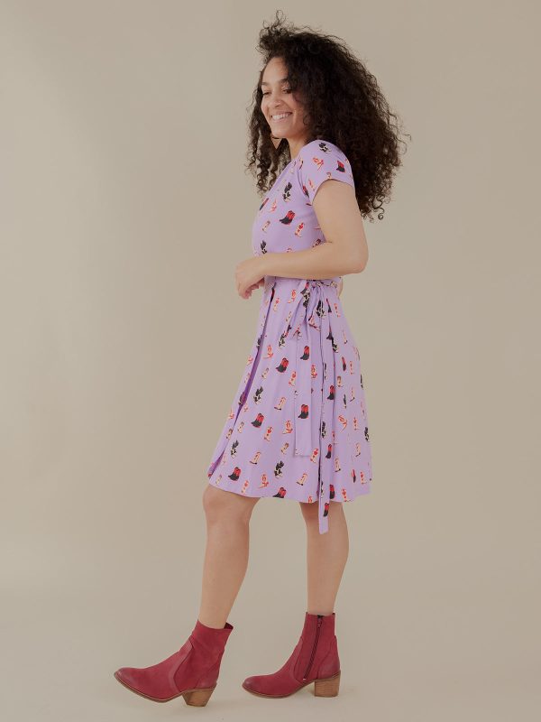 Katie Wrap Dress - Two Step Lavender - Image 3