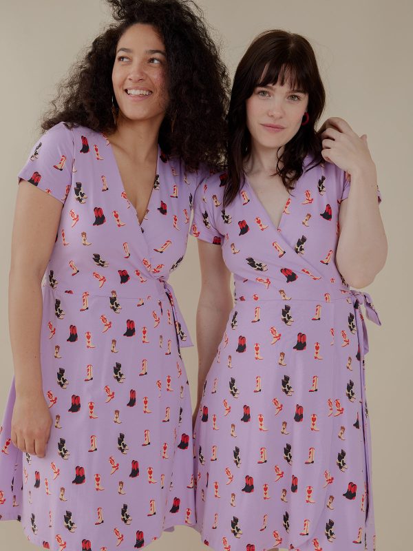 Katie Wrap Dress - Two Step Lavender - Image 6