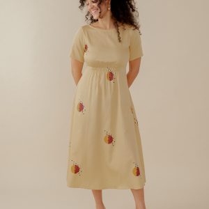 Artsy Traveler Midi Dress - Honeycomb - Image 1