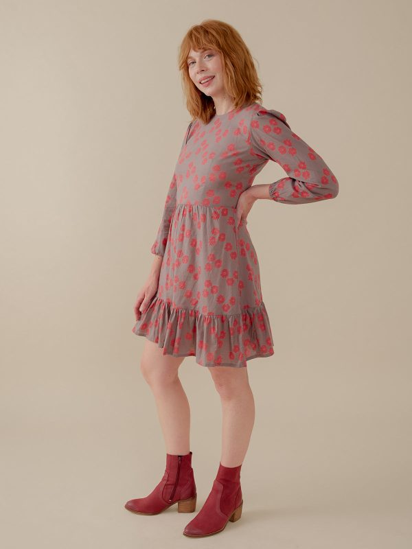 Erin Mini Dress - Fuchsia Floral - Image 3