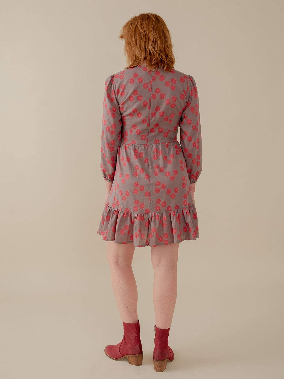 Erin Mini Dress - Fuchsia Floral - Image 4