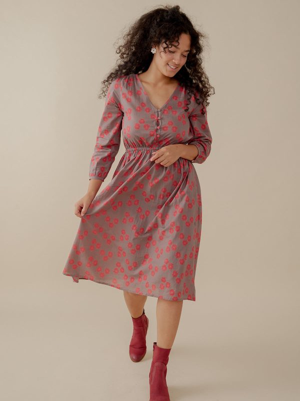 Mia Dress - Fuchsia Floral