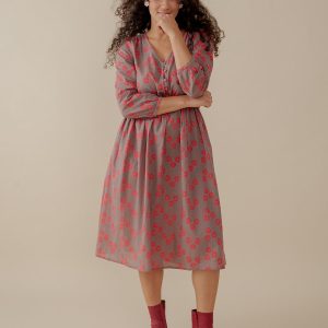 Mia Dress - Fuchsia Floral - Image 3