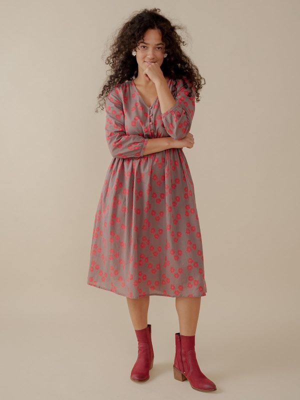 Mia Dress - Fuchsia Floral - Image 3