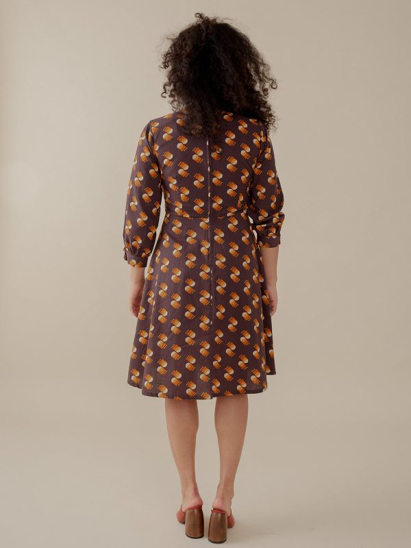 Marseille Long Sleeve Dress - Desert Shapes - Image 4
