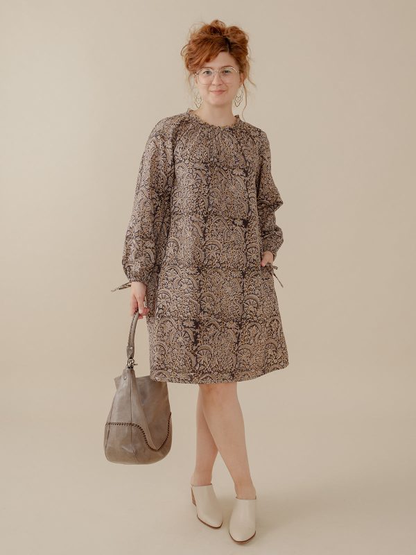 Yashvi Long Sleeve Dress - Midnight