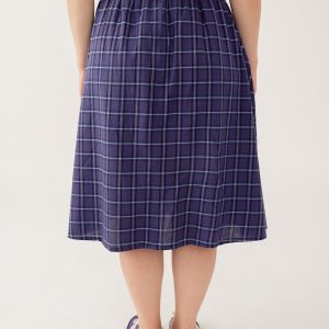 Laci Skirt - Indigo Plaid - Image 4