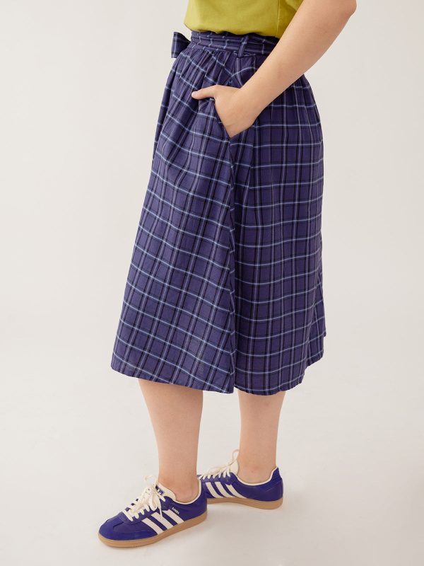 Laci Skirt - Indigo Plaid - Image 3