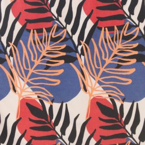 Montrose Tie Dress - Layered Palms Peach - Image 7