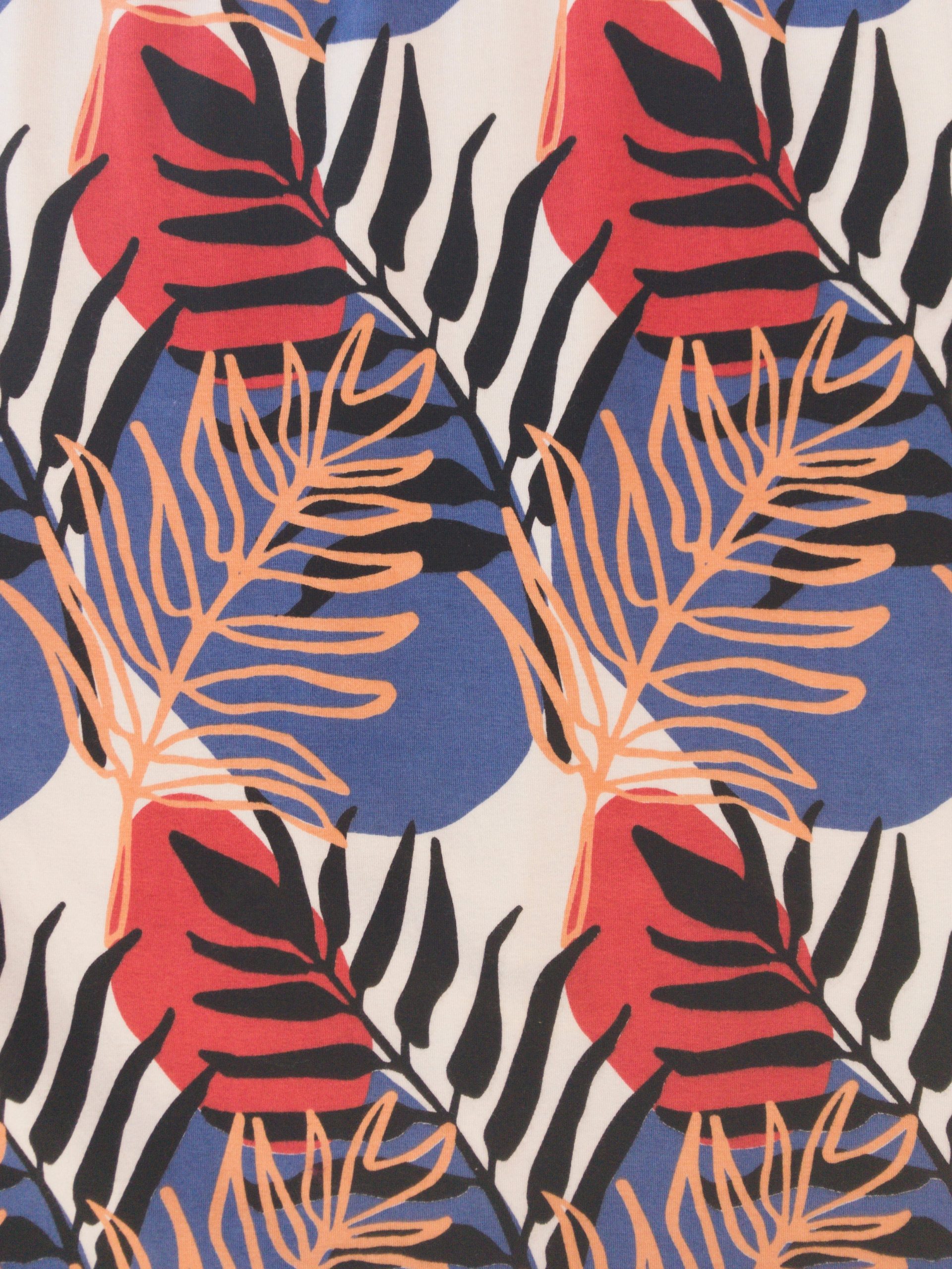 Montrose Tie Dress - Layered Palms Peach - Image 7