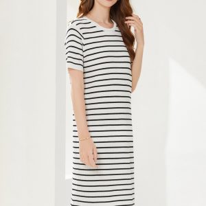 Breton Striped Fringe Dress - Image 4