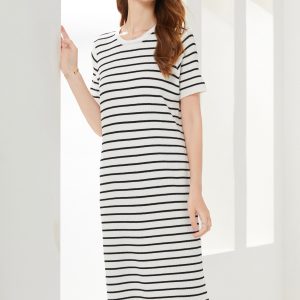 Breton Striped Fringe Dress - Image 2