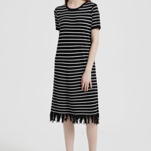 Breton Striped Fringe Dress - Image 9