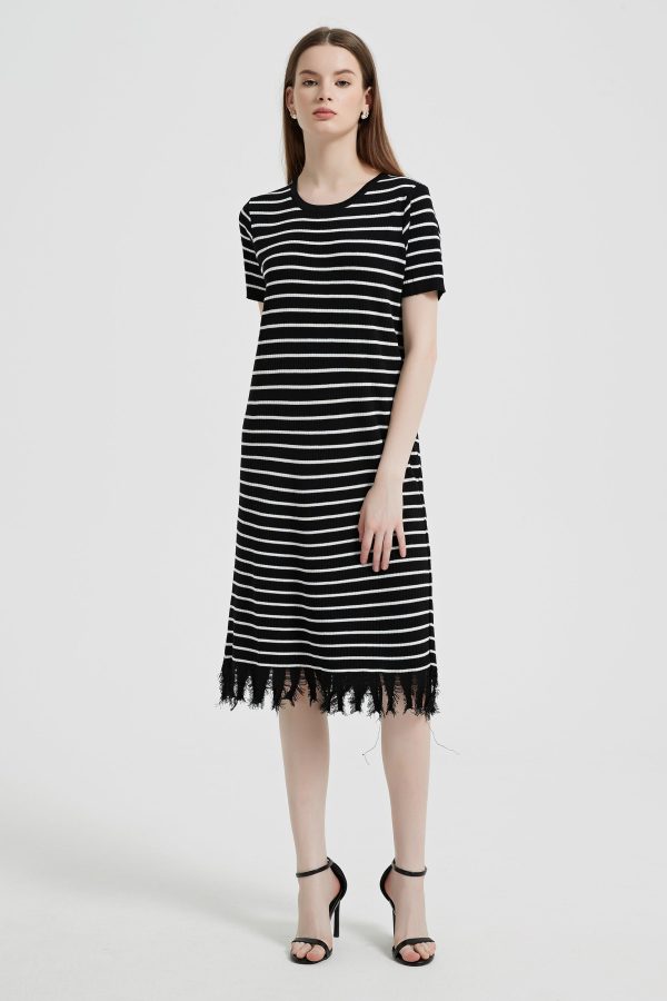 Breton Striped Fringe Dress - Image 9