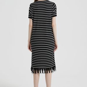 Breton Striped Fringe Dress - Image 10