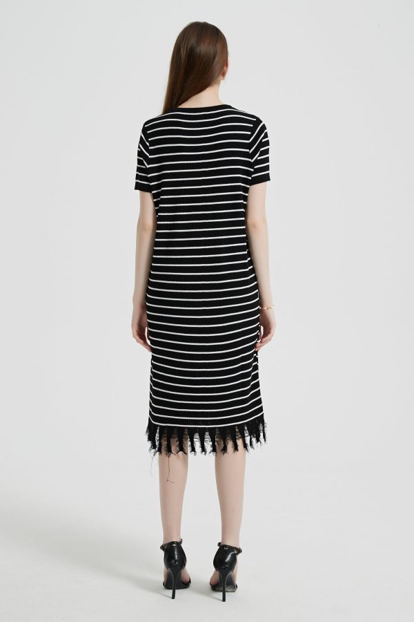 Breton Striped Fringe Dress - Image 10