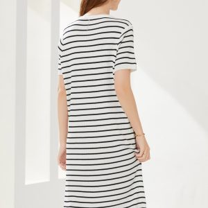 Breton Striped Fringe Dress - Image 3
