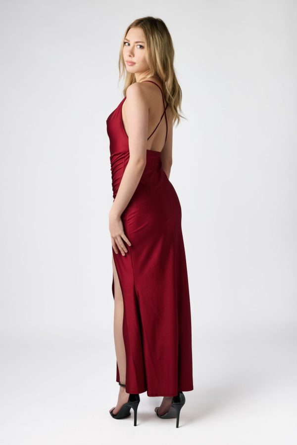 Drape Neck Starlet Dress - Image 6