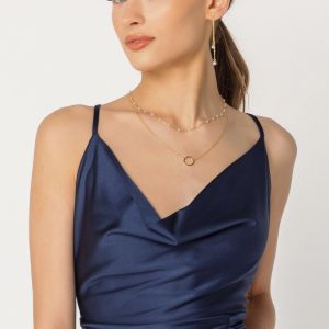 Drape Neck Starlet Dress - Image 3