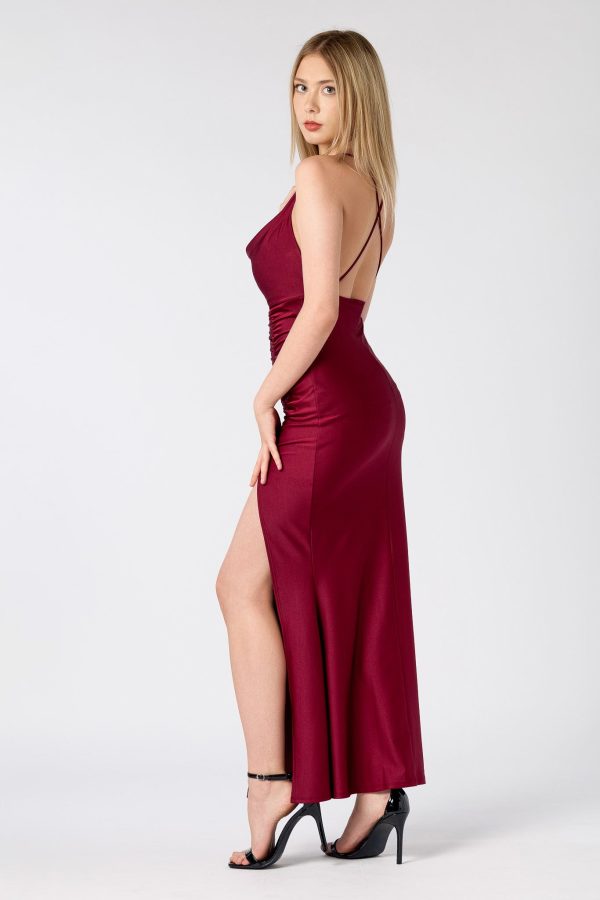 Drape Neck Starlet Dress - Image 8